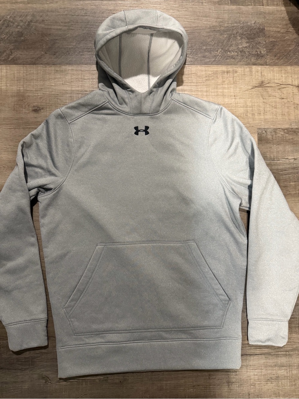 Under Armour Gray Sherpa-Lined Pullover Hoodie
